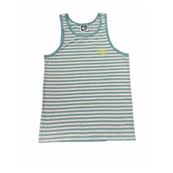 Limited Edition Hawaii Surf Tank Tops (Medium, Green Pink Striped) - Picture 1 of 1